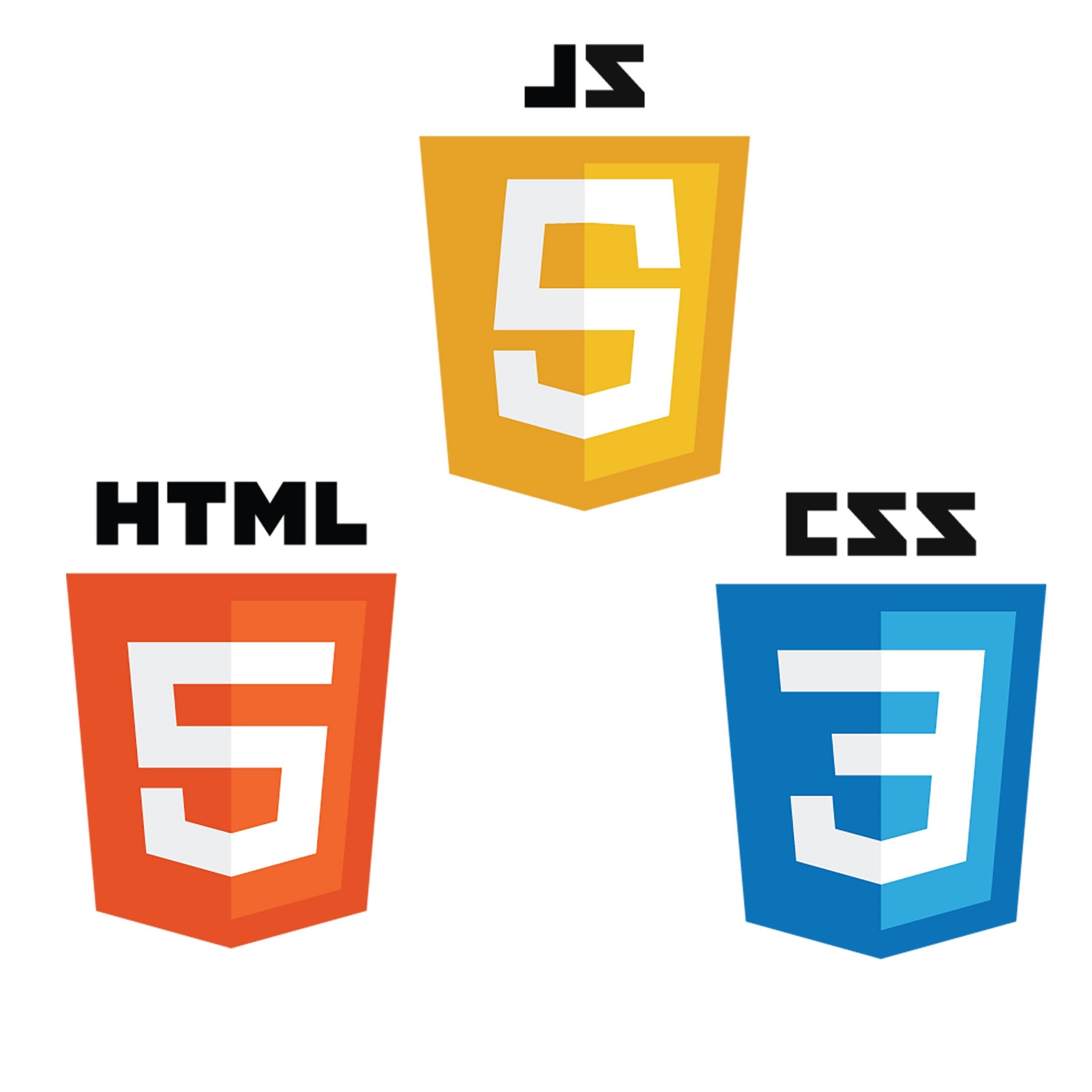 HTML, CSS Javascript Logos